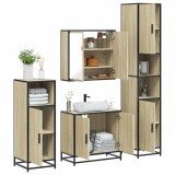 Gossi set de mobilier de baie din 4 piese din lemn de stejar sonoma