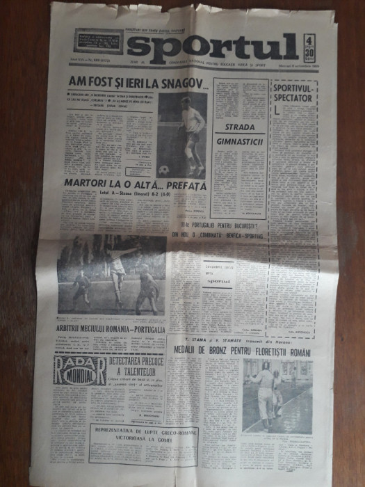 Ziarul Sportul 08 Octombrie 1969 / CSP