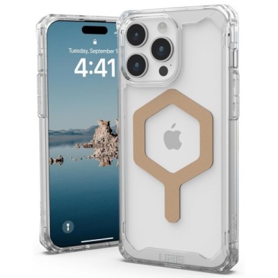 Husa pentru iPhone 15 Pro Max - UAG Plyo MagSafe - Ice Gold foto