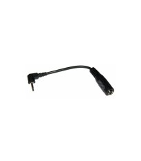 Cablu adaptor Jack 2.5 mm 90 grade la 3.5 mm mama pe fir 5cm negru