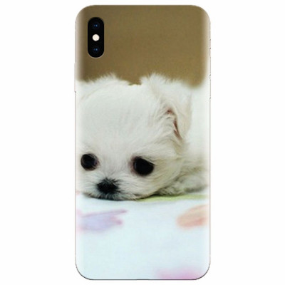 Husa silicon pentru Apple Iphone XS Max, Puppies 001 foto