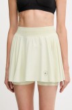 Adidas by Stella McCartney fustă sport culoarea bej, mini, evazati, JW4573