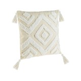 Perna decorativa, 43x43 cm, Bej, Poliester/Bumbac, ATU-086388, Oem