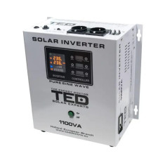 Invertor Solar Fotovoltaic Monofazat Off-Grid, 12V 1100VA 700W MPPT cu unda sinusoidala pura, TED Electric