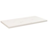 Blat masa lemn masiv pin vidaXL alb 80x40x2.5 cm dreptunghiular universal