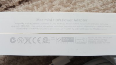 Incarcator alimentator original Apple MAC mini 85W , 110W model A1188 18.5V 6.0A foto