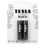 Set 2 baterii alcaline AA LR6 TESLA BLACK B2 1.5V