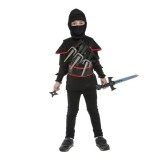 Costum Ninja cu accesorii pentru copii 3-5 ani 110 - 120 cm, Kidmania