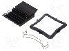Radiator extrudat, aluminiu, 31mm x 31mm, neagra, Advanced Thermal Solutions - ATS-51310D-C1-R0 foto