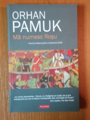 MA NUMESC ROSU de ORHAN PAMUK , 2011 foto