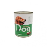 Golden Dog, hrana umeda pentru caini, Vanat, conserva 415 gr
