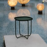 Masa tava Sandefjord din otel 53x46x46 cm, negru, [en.casa]