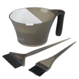 Set profesional pentru vopsit cu 2 pensule + bol Globe cod.0089548
