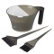 Set profesional pentru vopsit cu 2 pensule + bol Globe cod.0089548