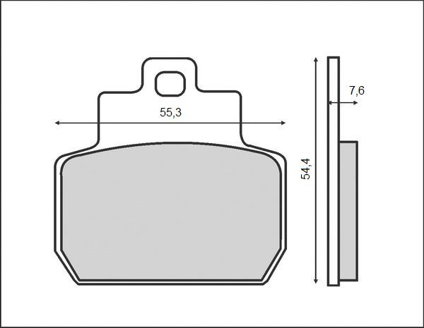 Set placute frana FT3079 - Piaggio Beverly 500cc - X8 - X9 Evolution - MP3 125-250cc