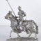 Calaret cu cal din polystein cu tabla argintie RF004
