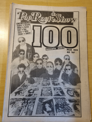 Pop rock &amp;amp; show ianuarie 1993-valeriu sterian,mariana turcanu,iris,depeche mode foto