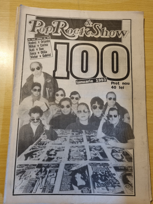 Pop rock &amp; show ianuarie 1993-valeriu sterian,mariana turcanu,iris,depeche mode