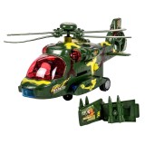 Cumpara ieftin Elicopter militar Bump Go, lumini si sunete, 3 ani+