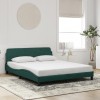 VidaXL Cadru de pat, Dover, verde &icirc;nchis, 160x200 cm, catifea 373215