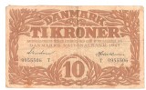 SV * Danemarca TI KRONER / 10 COROANE 1943