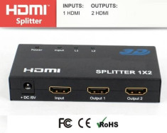 Spliter HDMI OEM AVS-44-2-BX 1 intrare 2 iesiri foto