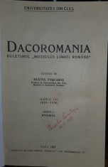 DACOROMANIA, ANUL IV, 1924-1926 - SEXTIL PUSCARIU, CLUJ, 1927 foto
