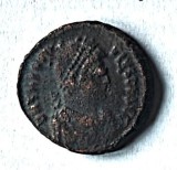 Monedă romană autentică &ndash; Teodosie I cel Mare (379&ndash;395 d.Hr.). Preț 130 lei