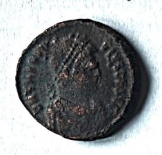 Monedă romană autentică &ndash; Teodosie I cel Mare (379&ndash;395 d.Hr.). Preț 130 lei