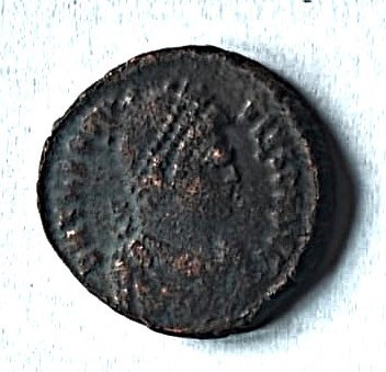 Monedă romană autentică &amp;ndash; Teodosie I cel Mare (379&amp;ndash;395 d.Hr.) &amp;Icirc;mpărat Dacia. Preț 190 lei foto