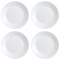 Set farfurii 4 piese din Opal, Albe, diametru 25 cm