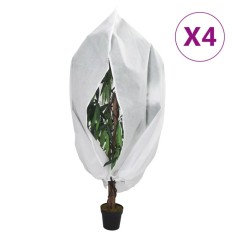 vidaXL Huse de plante din fleece cu fermoar 4 buc. 70 g/m? 2,36x2 m foto