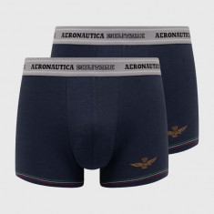 Aeronautica Militare boxeri 2-pack barbati, culoarea albastru marin, AM1UBX004