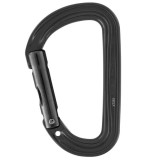 Carabiniera Alpinism PETZL Sm&#039;D Wall Black, Usoara, 23kN, Keylock, Deschidere 23mm