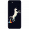 Husa silicon pentru Apple Iphone 7, Unicorn Shitting Rainbows