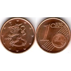 Finlanda 1999 - 1 eurocent, necirculata