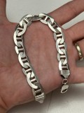 BRATARA ARGINT 925 - Mare - Lata - Made in Italy - Lunga - 24.5cm - 55g. - 17 lei/gr. !