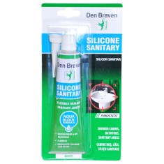 Silicon Sanitar Transparent Den Braven 80ml &ndash; Etanșare Durabilă pentru Interior și Exterior