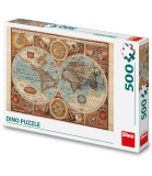 Puzzle Hartă Istorică a Lumii 500 Piese