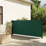 Cumpara ieftin Copertină laterală retractabilă, verde &icirc;nchis, 120 x 600 cm