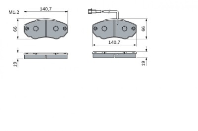 BOSCH 0 986 494 048 set placute frana,frana disc foto