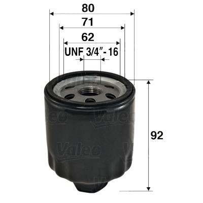 VALEO 586009 Filtru ulei foto