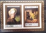 Oman arta pictura bloc nedantelat mnh , Rembrandt, Pieter de Hooch