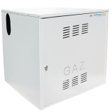 Firida 60x60x60 cm, Proconstructo Group, cutie pentru contor de gaz si regulator, gri, din tabla, cu