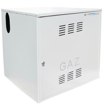 Firida 60x60x60 cm, Proconstructo Group, cutie pentru contor de gaz si regulator, gri, din tabla, cu foto