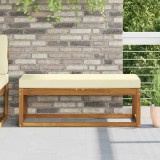 vidaXL Pernă pentru șezut Crem 115 x 40 x 8 cm 100% Polyester 900967