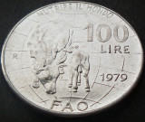 Cumpara ieftin Moneda FAO COMEMORATIVA 100 LIRE - ITALIA, anul 1979 *cod 1827, Europa