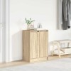 VidaXL Dulap Pantofi Stejar Sonoma 57x34x76 cm Lemn prelucrat