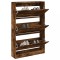 Gossi pantofar, stejar fumuriu, 80x21x125,5 cm, lemn compozit