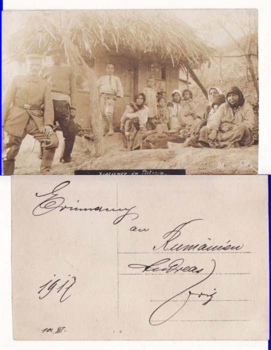 Pietroasa (Buzau) -Tipuri, tigani-militara WWI, WK1 1917